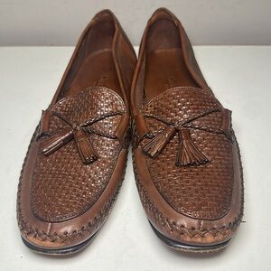 Cold Haan country Brown Leather woven Loafers